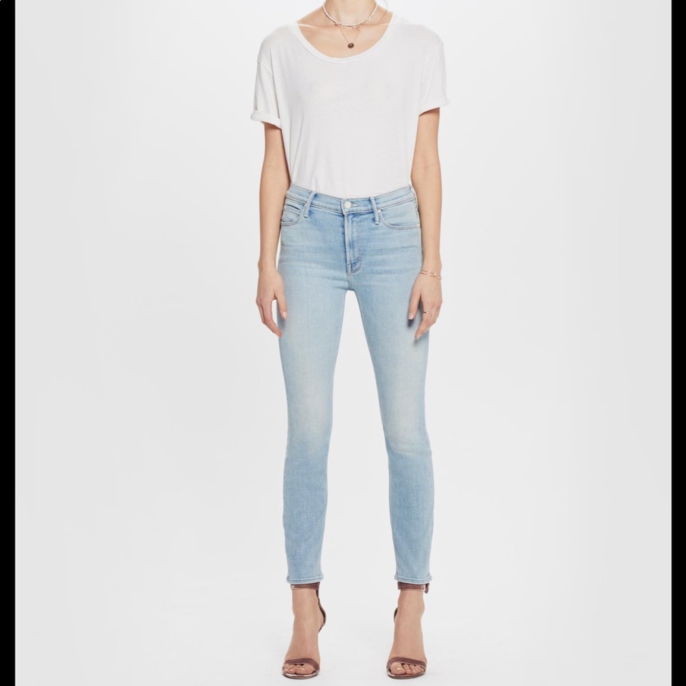 Mother denim the mid-rise dazzler ankle